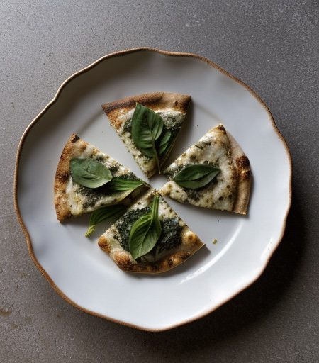Pita Pesto Pizzas recipe image