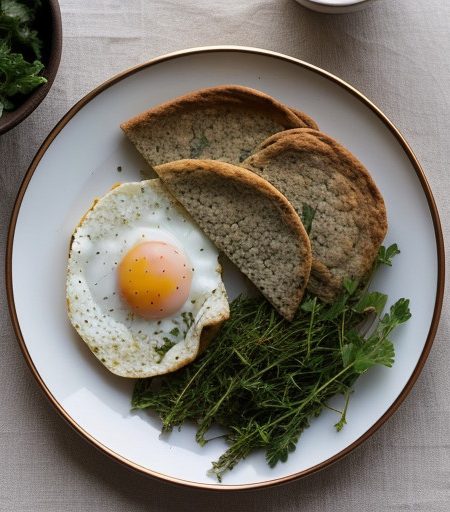 Pita of Greens~ Herbs & Eggs recipe image
