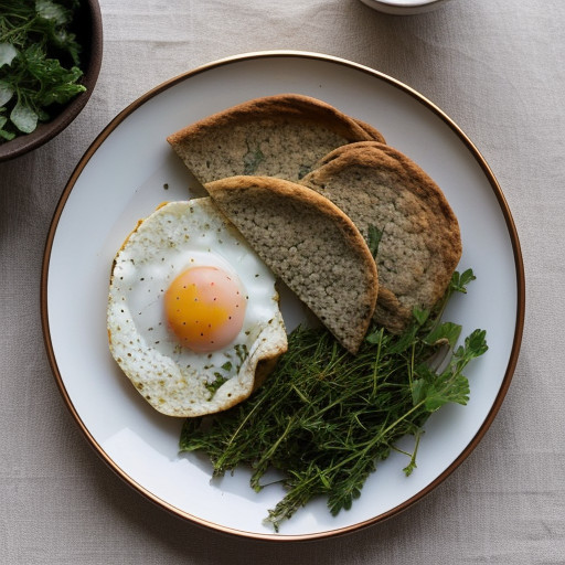Pita of Greens~ Herbs & Eggs recipe image
