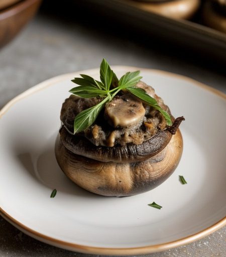 Pizza Stuffed Mushrooms recipe image