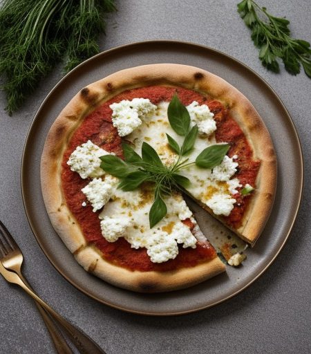Pizza With Leeks~ Tomato & Goat Cheese recipe image
