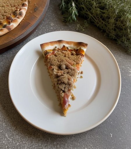 Pizza With Peanut Butter Topping recipe image