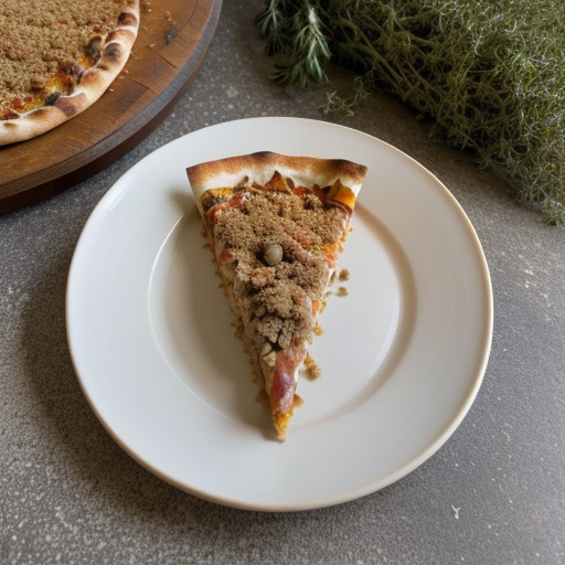 Pizza With Peanut Butter Topping recipe image
