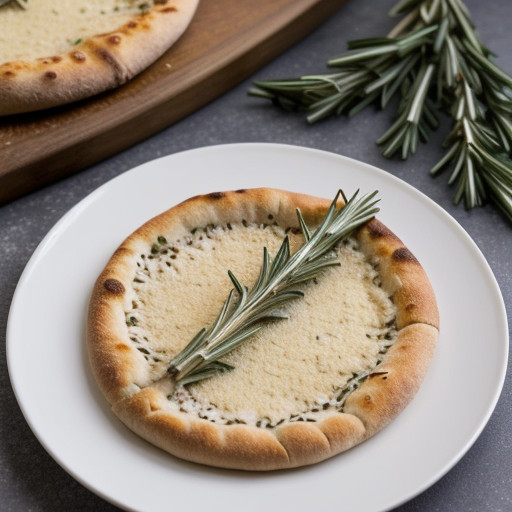 Pizza With Rosemary and Garlic recipe image