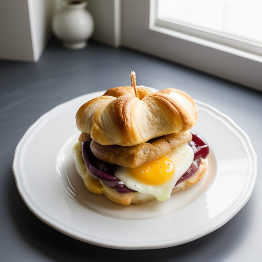 Plano Croissant Sandwich recipe image