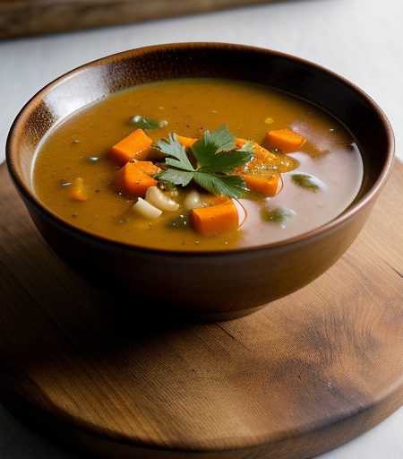 Plomeek Soup (Vulcan Orange Vegetable Soup recipe image