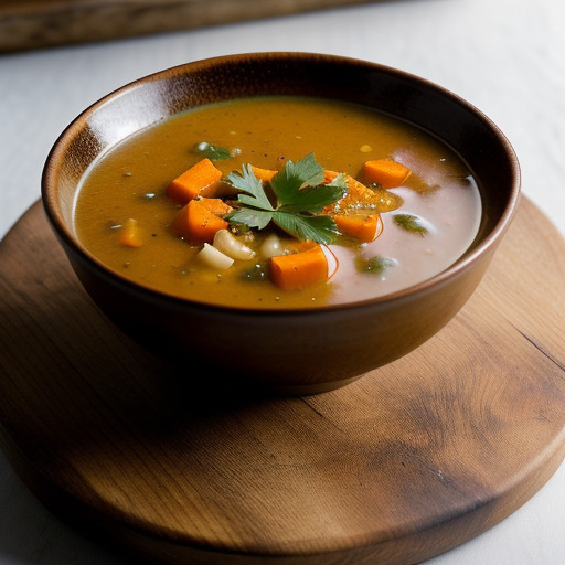 Plomeek Soup (Vulcan Orange Vegetable Soup recipe image