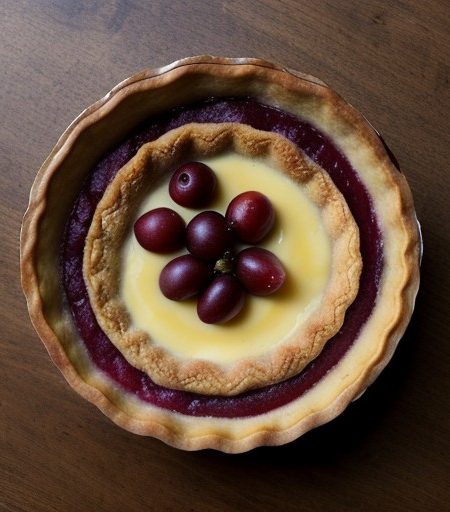 Plum Custard Tart recipe image