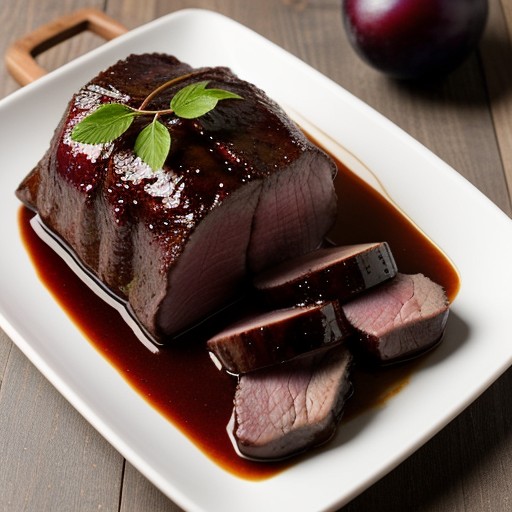 Plum-Glazed Lamb recipe image