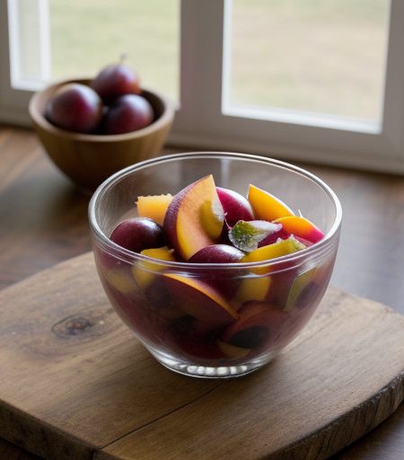 Plum & Peach Salad recipe image