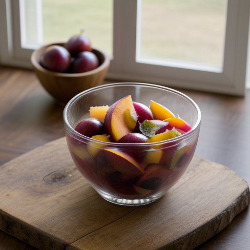Plum & Peach Salad recipe image