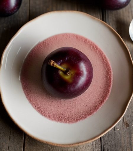 Plum Port Wine Sorbet - Gross recipe image