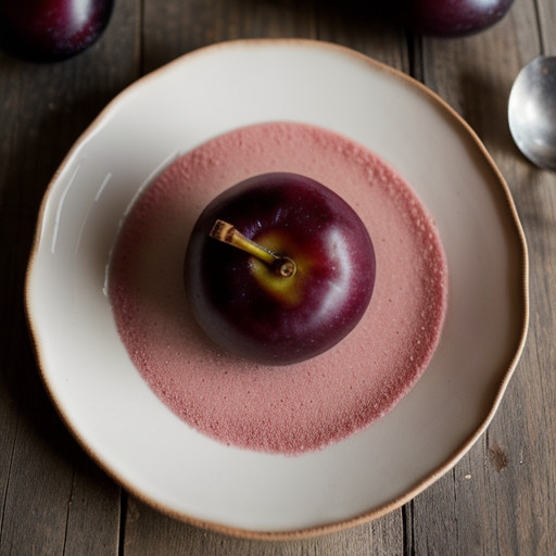 Plum Port Wine Sorbet - Gross recipe image