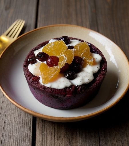 Plum Pudding With Grand Marnier Hard Sauce recipe image