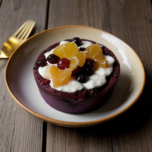 Plum Pudding With Grand Marnier Hard Sauce recipe image