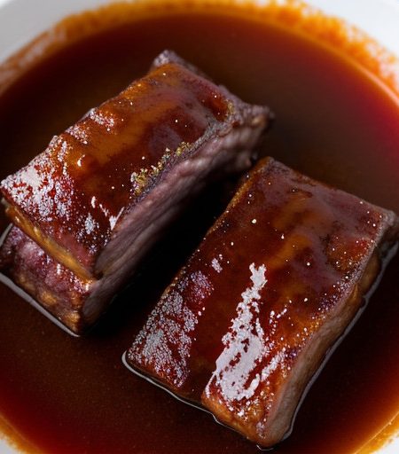 Plum Sauced Ribs recipe image