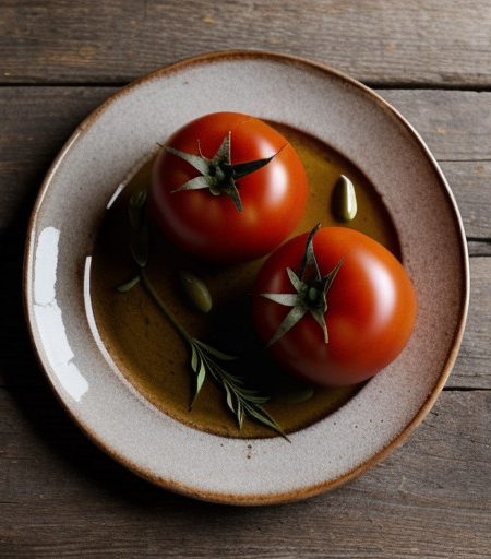 Plum Tomatoes With Olive Oil & Herbs recipe image