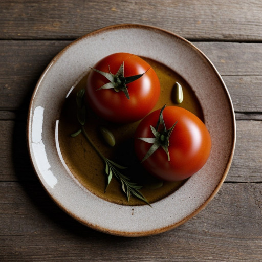 Plum Tomatoes With Olive Oil & Herbs recipe image