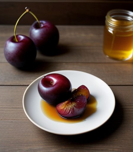 Plums With Honey recipe image