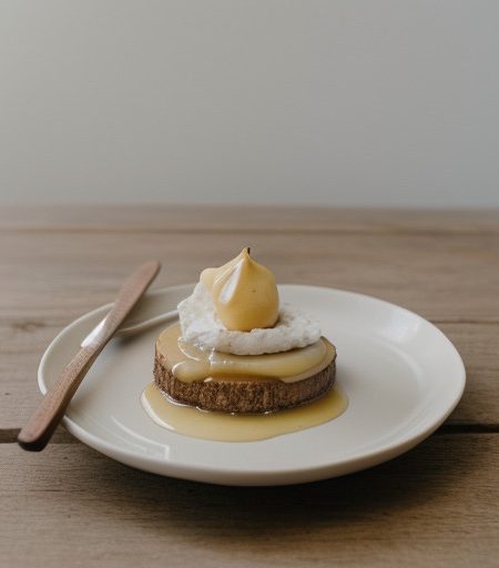 Poached Apples With Maple Cream recipe image