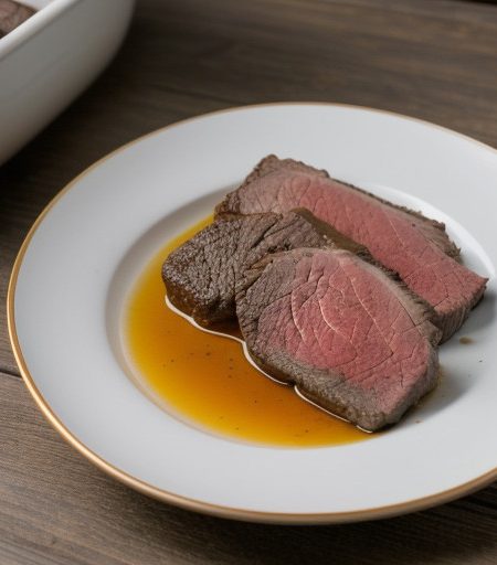 Poached Beef Chuck Roast recipe image