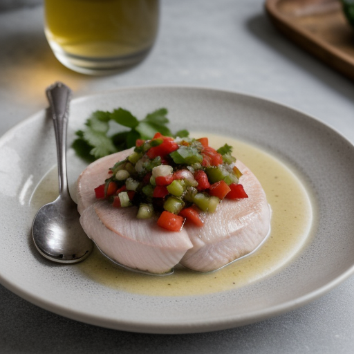 Poached Chicken Breasts With Fresh Salsa recipe image