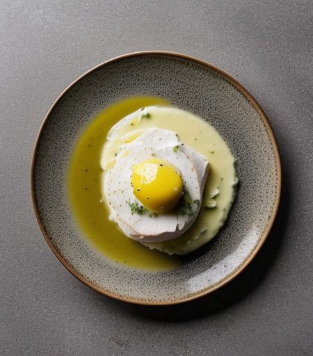 Poached Chicken Breasts With Lemon-and-Herb Mayonnaise recipe image