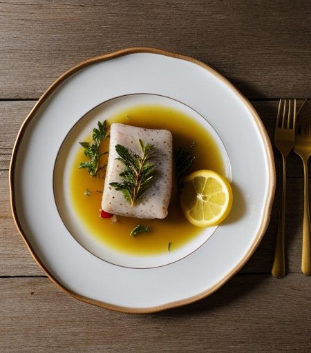 Poached Cobia Fillet recipe image