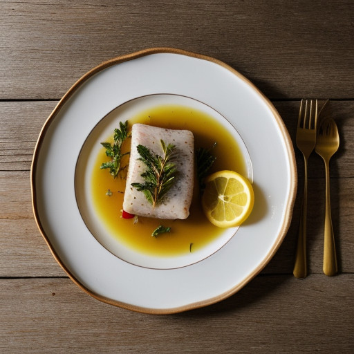 Poached Cobia Fillet recipe image