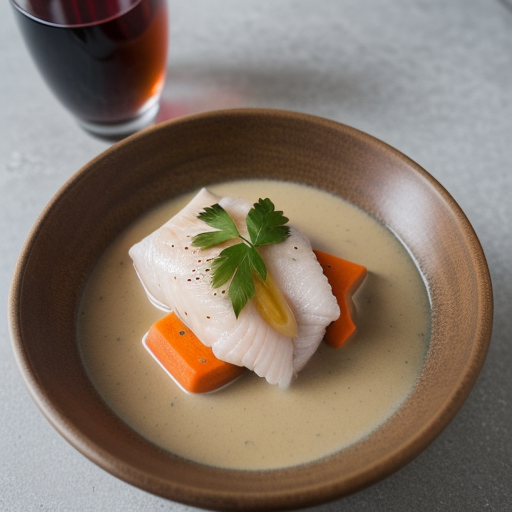 Poached Fish in Creamy Sauce recipe image