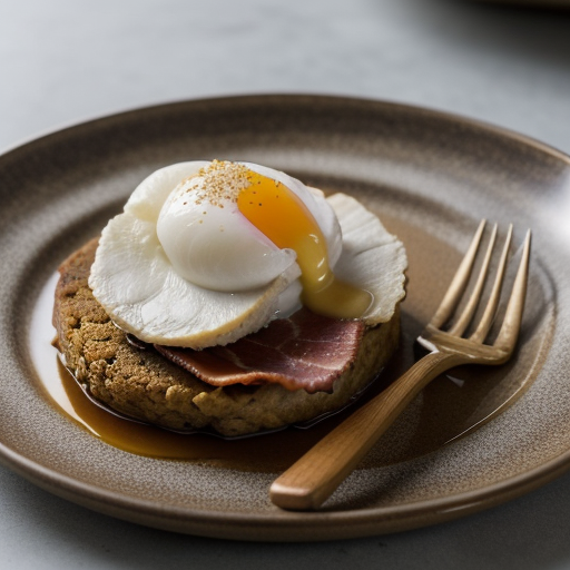 Poached Fowl & Bacon With 'Pudding' recipe image