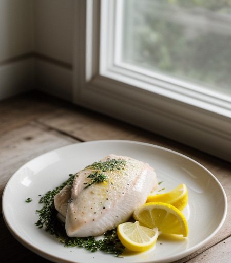 Poached Lemon Chicken Breasts recipe image