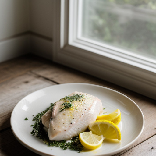 Poached Lemon Chicken Breasts recipe image