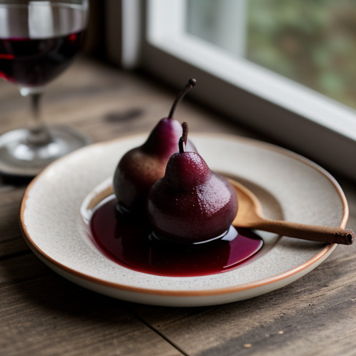 Poached Pears With Cinnamon recipe image