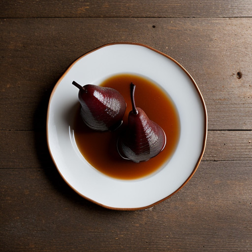 Poached Pears in Red Wine - House Beautiful recipe image