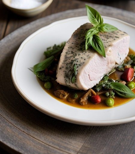 Poached Pheasant Provencal - France recipe image