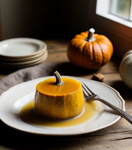 Poached Pumpkin in Syrup recipe image