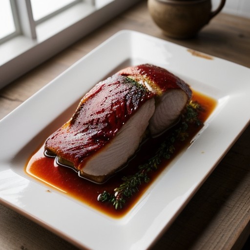 Poached Ruby Red Chicken recipe image