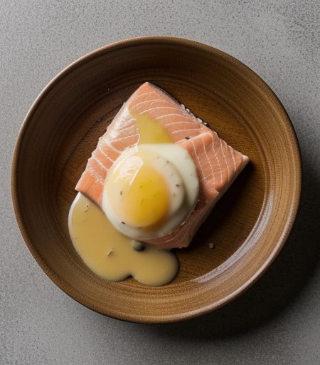 Poached Salmon With Hollandaise Sauce recipe image
