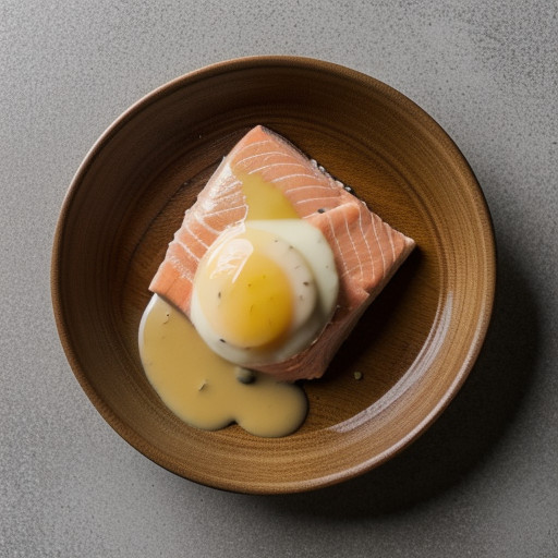 Poached Salmon With Hollandaise Sauce recipe image