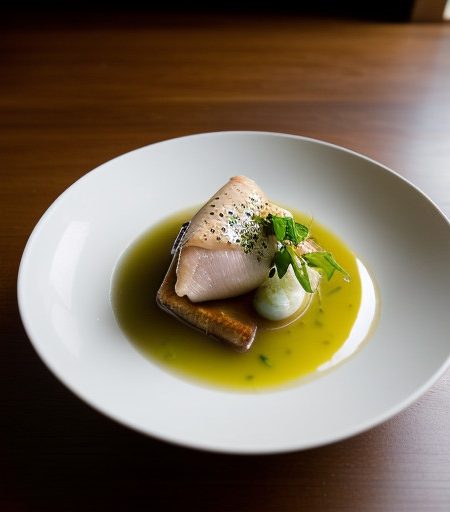 Poached Sole With SHRLMP Sauce recipe image