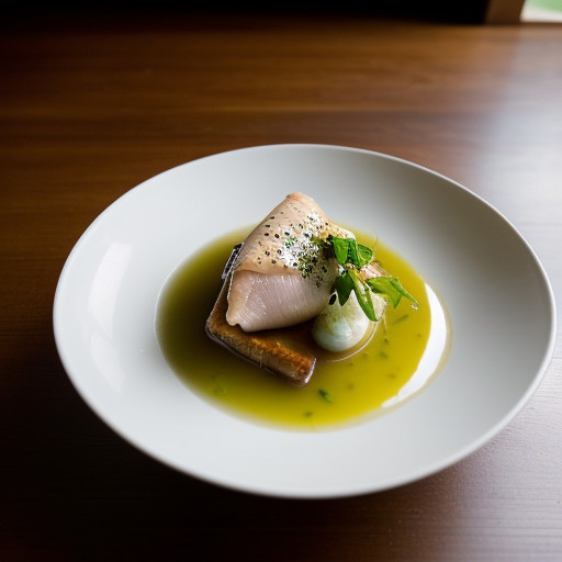 Poached Sole With SHRLMP Sauce recipe image