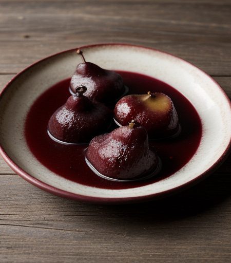 Poires Au Vin Rouge (Pears in Red Wine recipe image