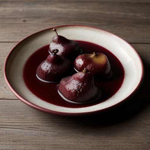 Poires Au Vin Rouge (Pears in Red Wine recipe image