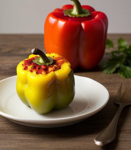 Polenta Stuffed Peppers recipe image
