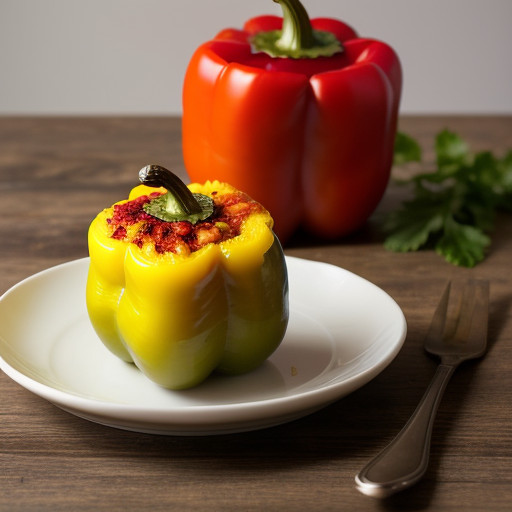 Polenta Stuffed Peppers recipe image