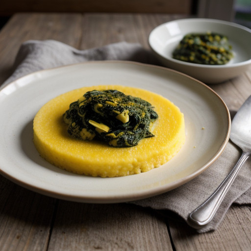 Polenta W/ Spinach recipe image