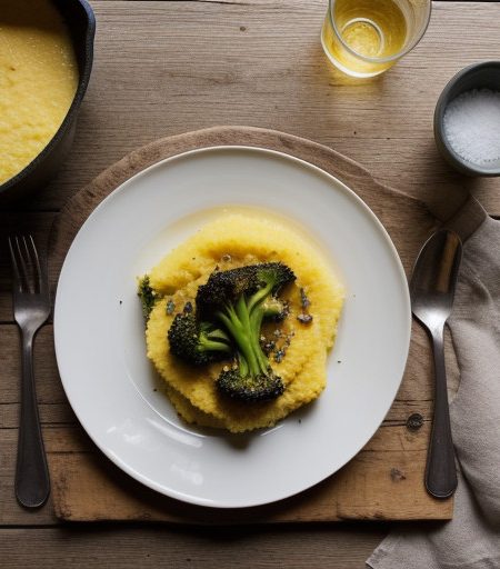 Polenta With Broccoli recipe image