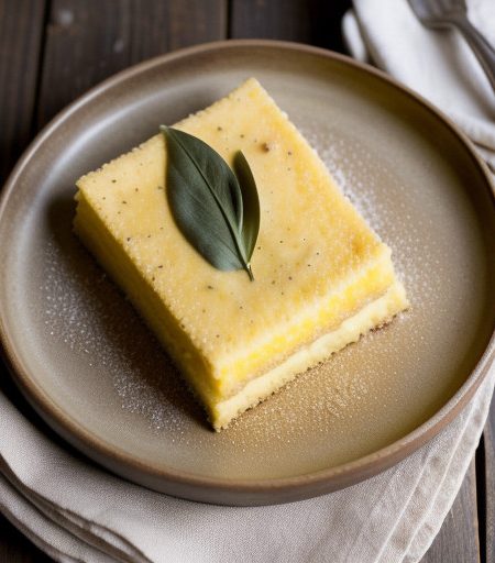 Polenta With Crispy Garlic & Cheese recipe image