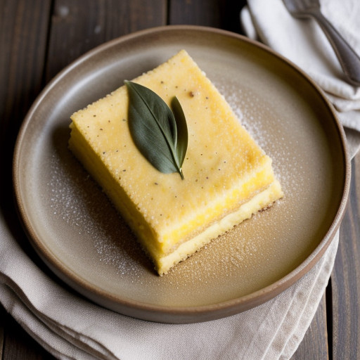 Polenta With Crispy Garlic & Cheese recipe image
